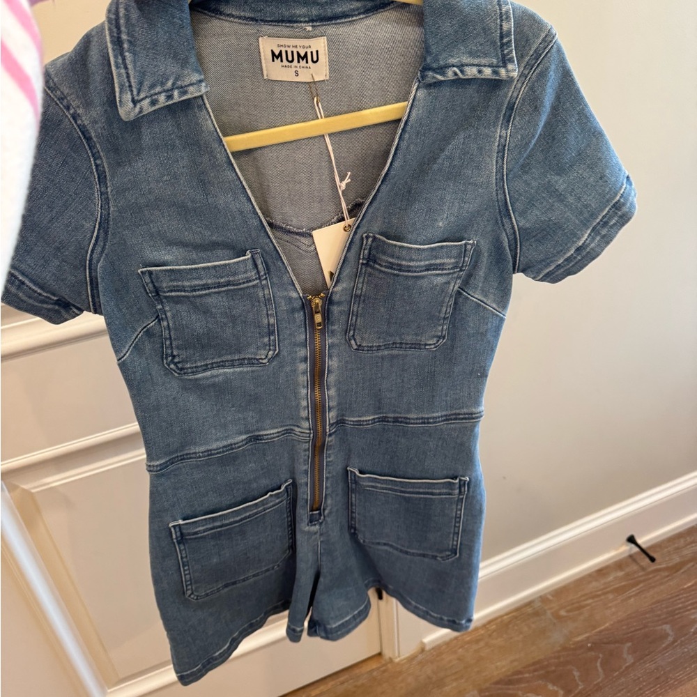 Show Me Your MuMu French Blue Romper